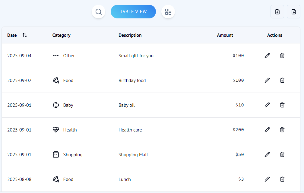 Effortless Expense Tracking