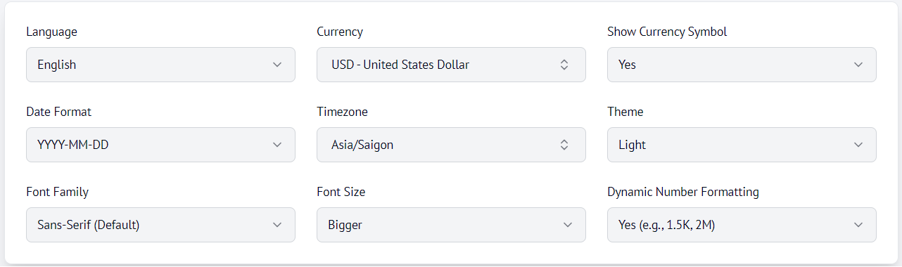 Customizable Themes