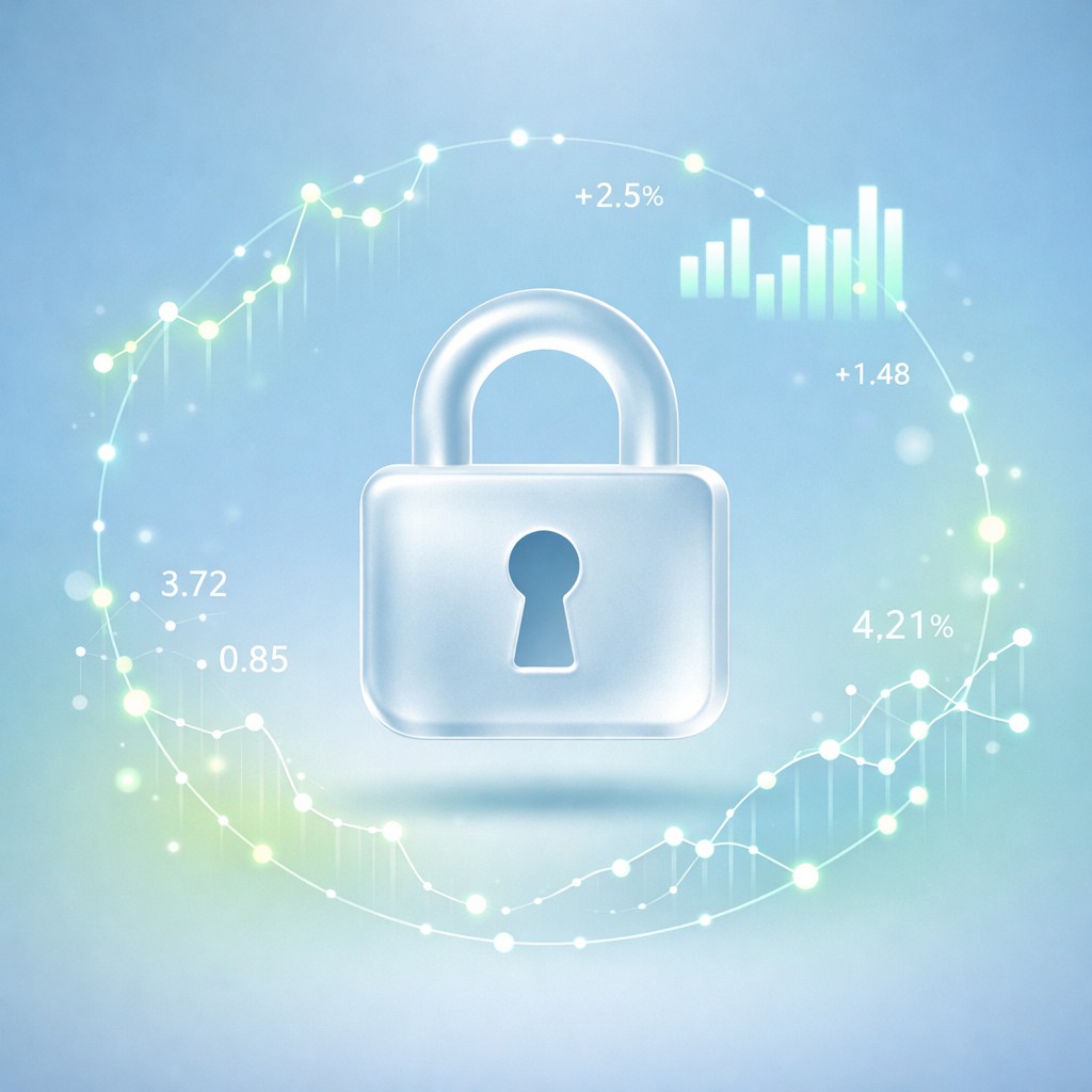 Secure personal finance app background