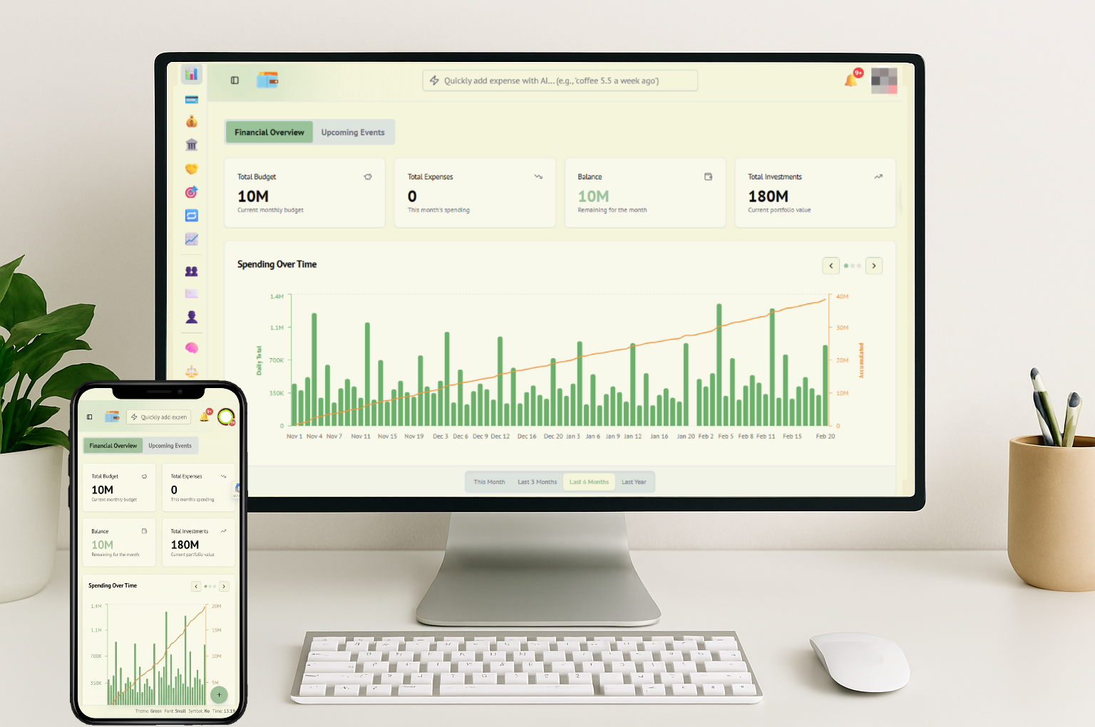 App Preview on a desk